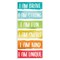 Stupell Industries Fun Inspirational Rainbow Phrases Wall Plaque Art